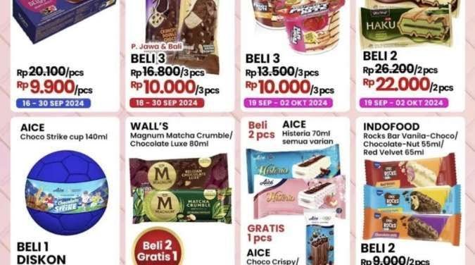 Cek Promo Indomaret Ice Cream Fair Periode September 2024, Buruan Serbu Yuk