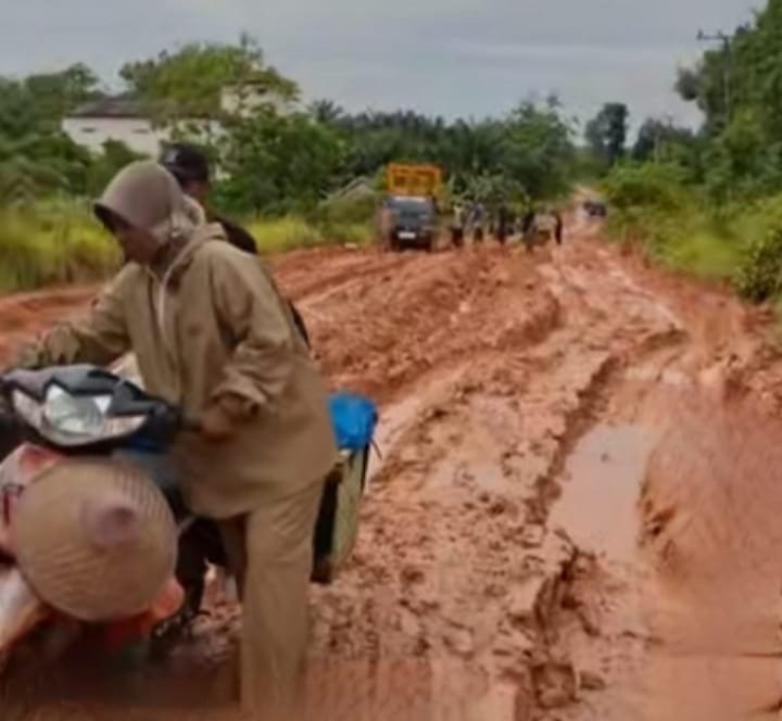 Jalan Utama Tiga Desa di Kecamatan Tanjung Raya Mesuji Rusak Parah, Masyarakat Minta Perbaikan Segera