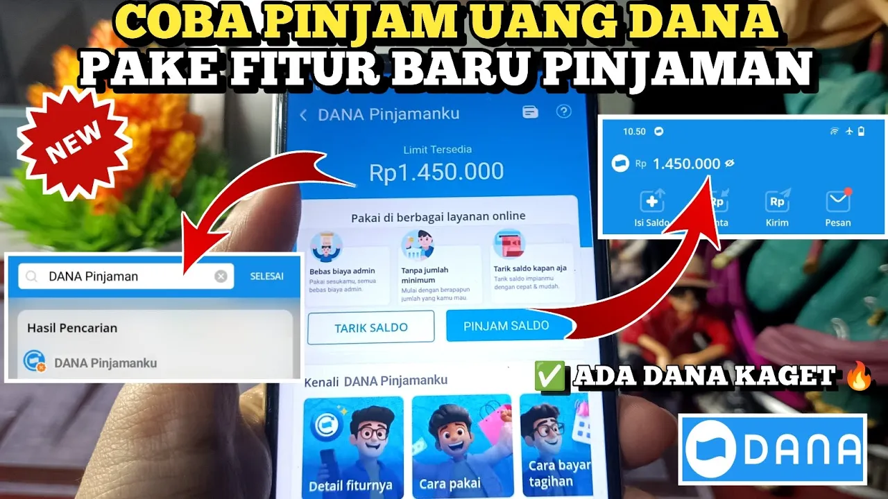 Pinjaman DANA tanpa Paylater, Limit hingga Rp 1,45 Juta