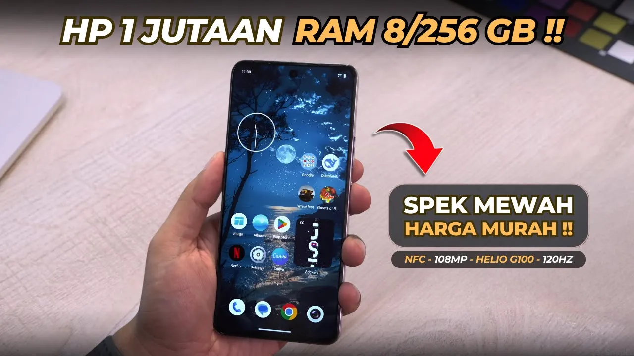 Rekomendasi 5 HP Harga 1 Jutaan Kapasitas RAM 8/256 GB Terbaik Tahun 2025