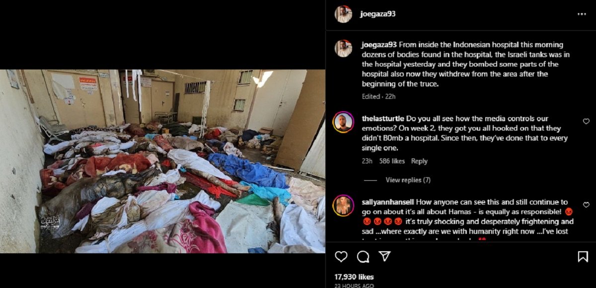 Serangan di Rumah Sakit Indonesia di Gaza oleh Israel, Jenazah Warga Palestina tak Terurus