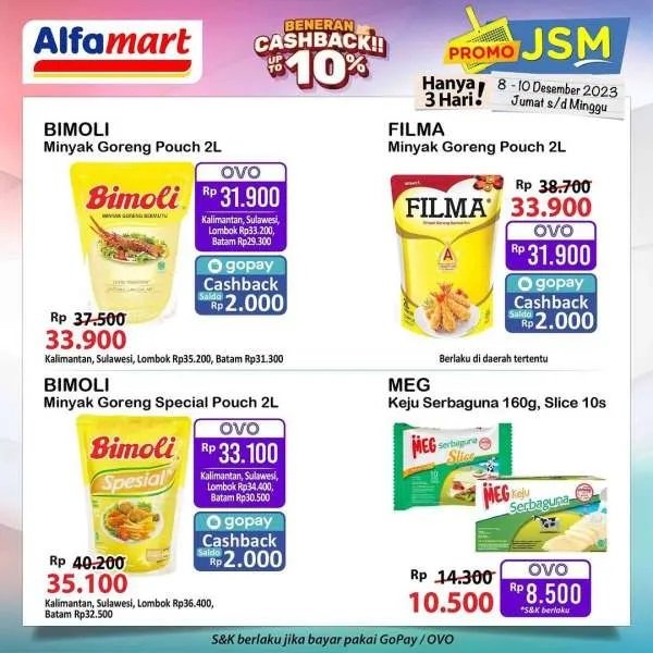Katalog Promo JSM Alfamart Periode 8 sampai 10 Desember 2023, Pakai Transaksi OVO Dapat Diskon Lumayan
