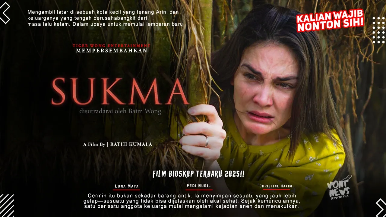 Siap Tayang 11 September 2025, Film Horor Sukma Dibintangi Luna Maya dan Christine Hakim Garapan Baim Wong
