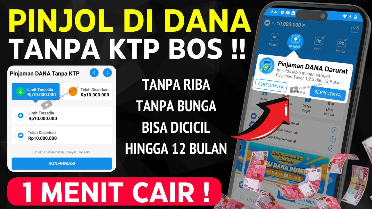 CUAN BANGET Pinjam Saldo Dana tanpa Paylater, Cair Bisa Rp 20 Juta