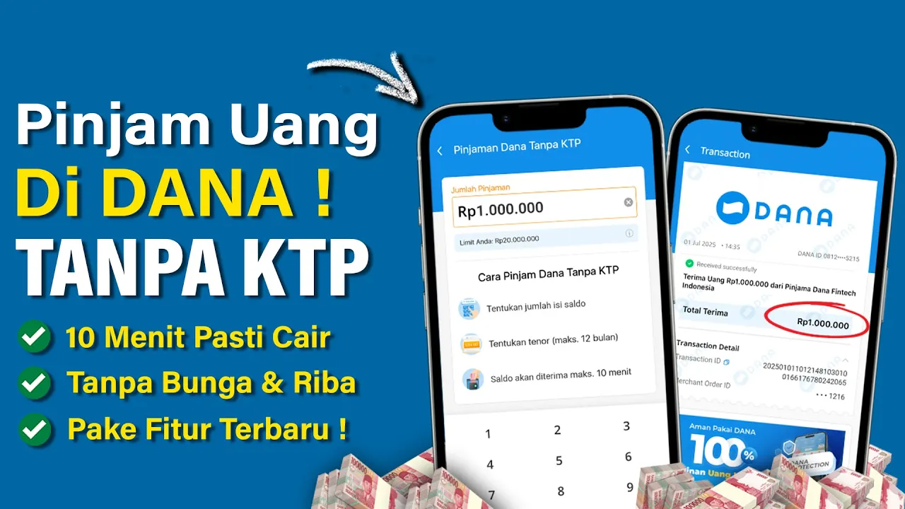 Pinjam Saldo Dana 100 Ribu Cukup Pakai Nomor HP, Pinjaman Saldo Dana Langsung Cair