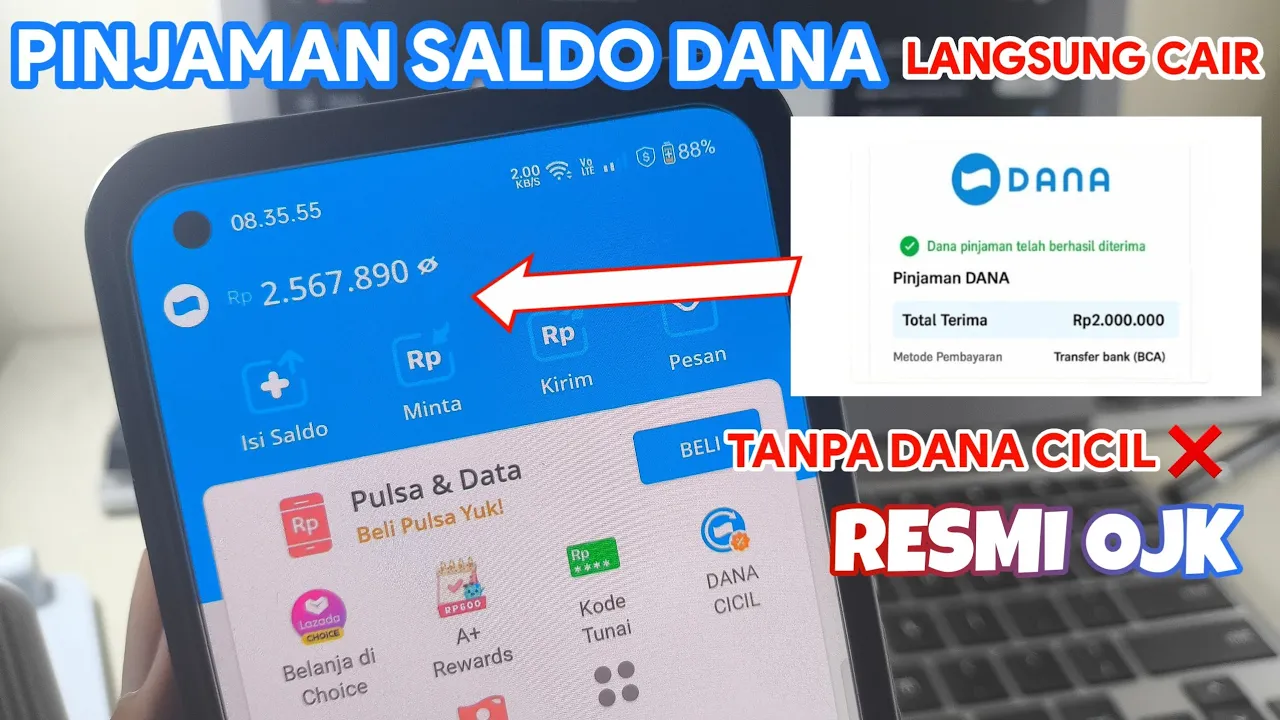 TERBARU Pinjam Saldo Dana 100 Ribu dengan Pinjaman Dana Langsung Cair, Tanpa Aplikasi dan KTP No Tipu-tipu